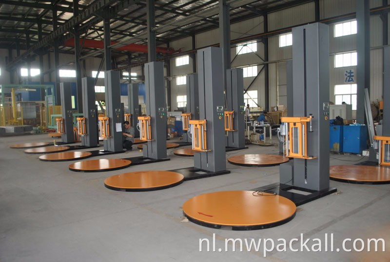 Mobile elektrische draaitafel Automatische rekhandleiding Handmatige top-platen stretchpakmachine /pallet wrapper